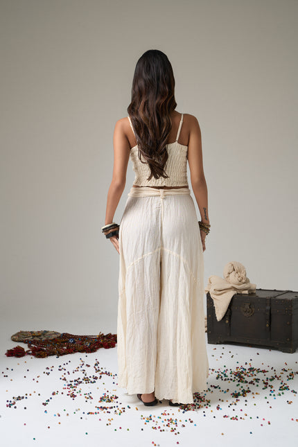 Khalkedon Boho Belted Pants