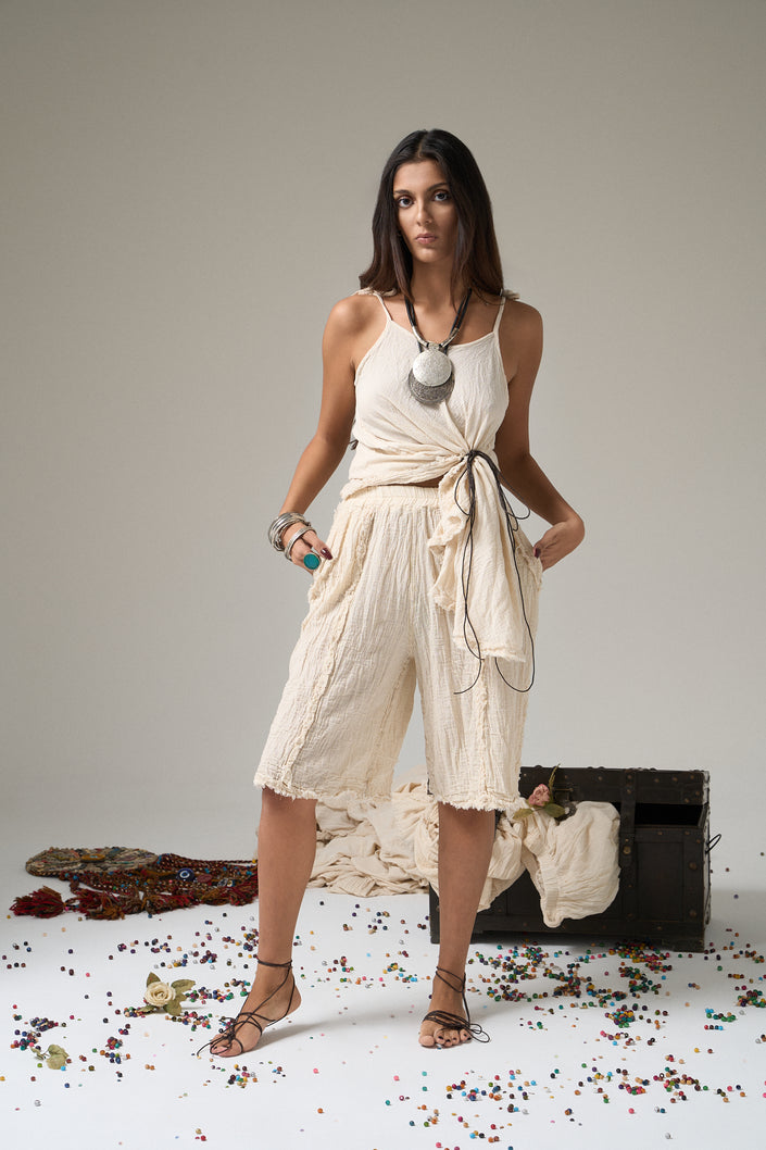 Troy Boho Midi Shorts