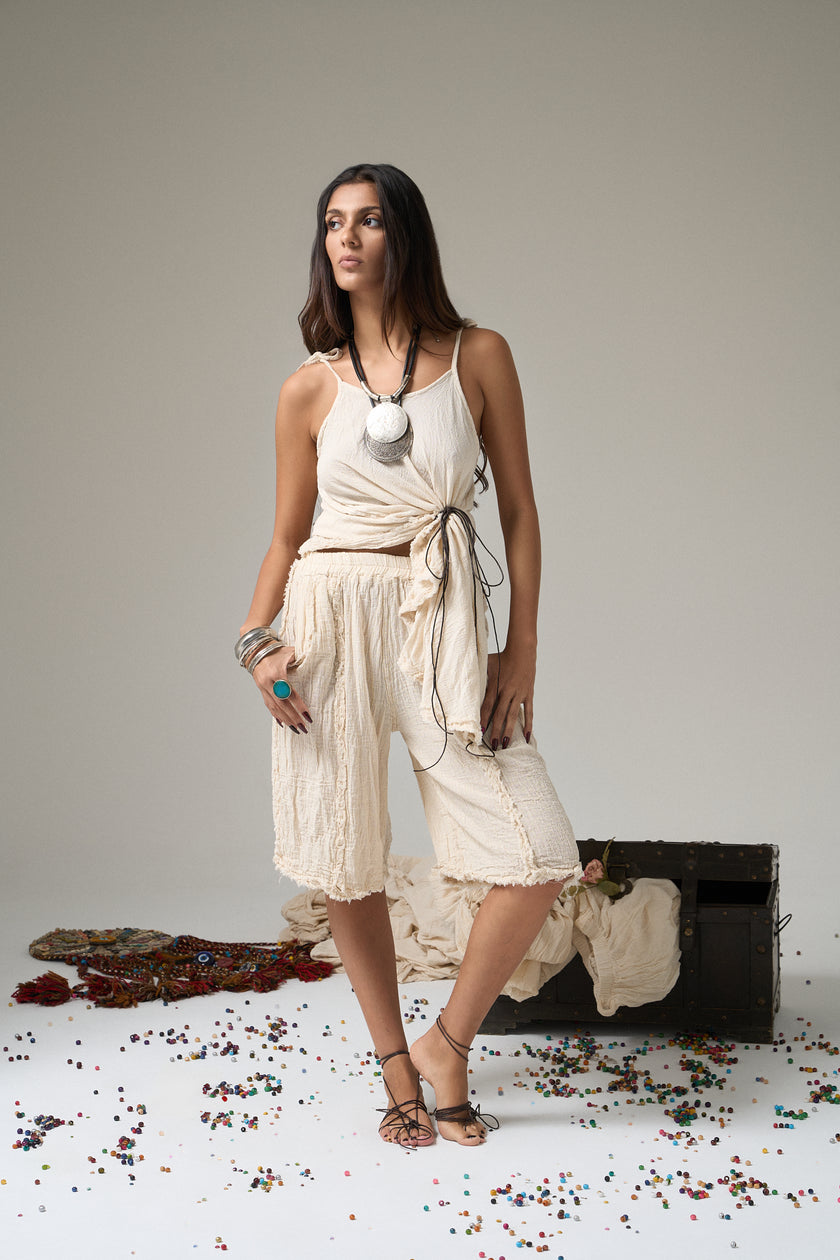 Troy Boho Midi Shorts