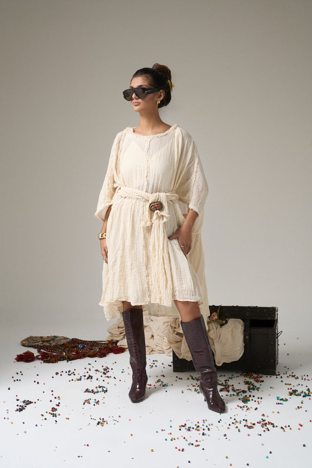 Anatolian Weave Boho Lined Maxi Dress