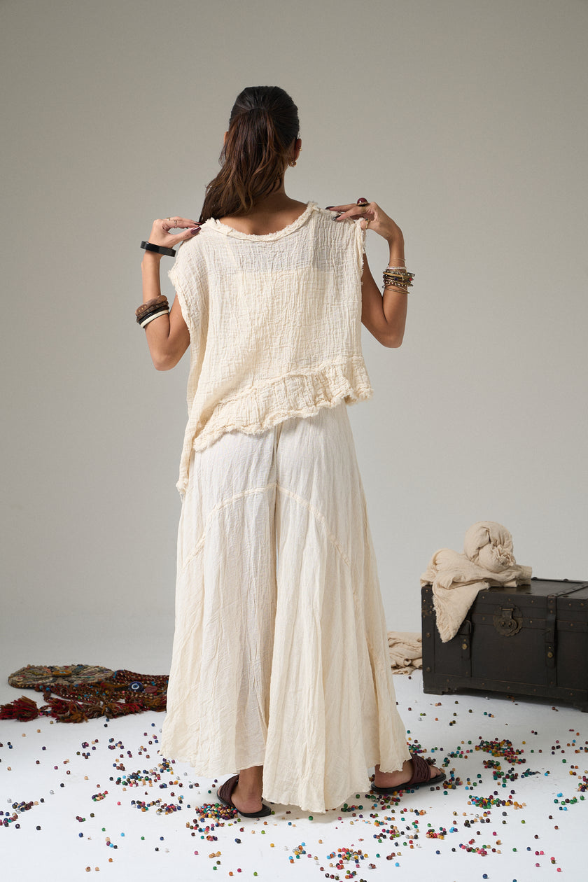 Avanos Boho Asymmetrical Blouse